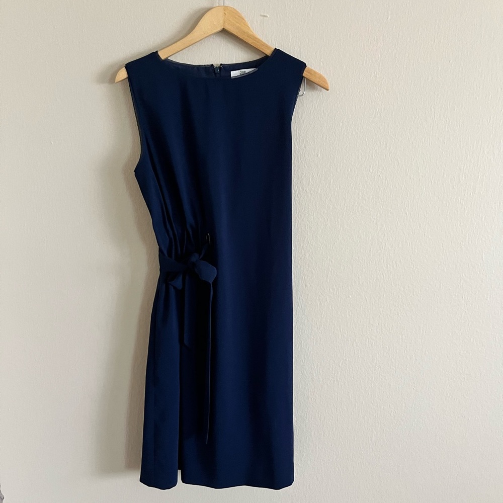 Reiss Blue Midi Dress USA 10 UK 14 EU 42